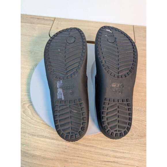 Crocs Womens Kadee II Flip Flop Sandals Black Rubber Slip On Iconic Comfort  10 - Picture 7 of 8